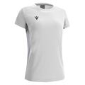 Lute Womens Cotton T-shirt WHT/SLV L T-skjorte med feminint snitt