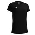 Lute Womens Cotton T-shirt BLK/ANT M T-skjorte med feminint snitt
