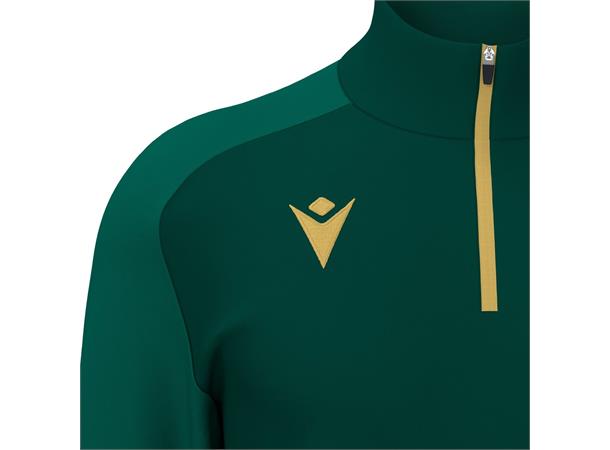 Isen Training 1/4 Zip Top BGRN/GOLD 4XS Teknisk treningsgenser - Unisex 